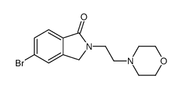 5-bromo-2-(2-morpholin-4-ylethyl)-3H-isoindol-1-one Structure