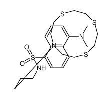 [12]aneNS3,N-[3-(1,4,7-Trithia-10-aza-10-cyclododecyl)propyl]dansylamide structure