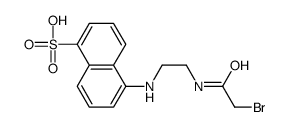 N-bromoacetyl-N'-(1-sulfo-5-naphthyl)ethylenediamine structure