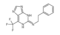 N-(2-phenylethyl)-6-(trifluoromethyl)-7H-purin-2-amine Structure