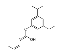 [3,5-di(propan-2-yl)phenyl] N-prop-1-enylcarbamate结构式