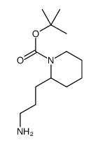 2-(3-AMINO-PROPYL)-PIPERIDINE-1-CARBOXYLIC ACID TERT-BUTYL ESTER structure