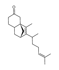 10-methyl-9-(1,5-dimethyl-4-hexenyl)tricyclo<6.2.1.01.6>-9-undecen-3-one Structure