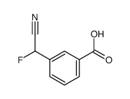 3-[cyano(fluoro)methyl]benzoic acid Structure