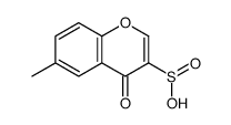 6-methyl-4-oxochromene-3-sulfinic acid Structure