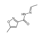 3-Isoxazolecarboxylicacid,5-methyl-,ethylidenehydrazide(6CI,7CI) structure