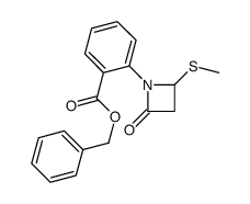 benzyl 2-(2-methylsulfanyl-4-oxoazetidin-1-yl)benzoate结构式