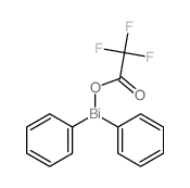 diphenylbismuth; 2,2,2-trifluoroacetic acid structure