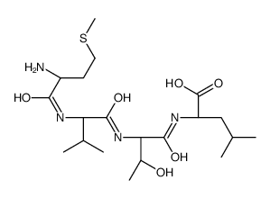 (2S)-2-[[(2S,3R)-2-[[(2S)-2-[[(2S)-2-amino-4-methylsulfanylbutanoyl]amino]-3-methylbutanoyl]amino]-3-hydroxybutanoyl]amino]-4-methylpentanoic acid Structure