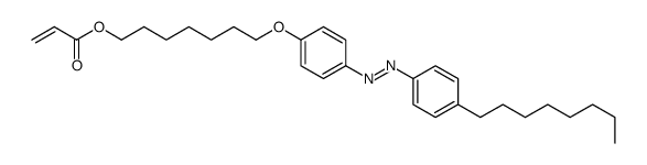 7-[4-[(4-octylphenyl)diazenyl]phenoxy]heptyl prop-2-enoate Structure