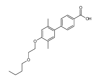 4-[4-(2-butoxyethoxy)-2,5-dimethylphenyl]benzoic acid结构式