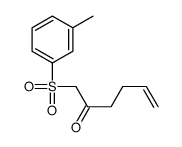 1-(3-methylphenyl)sulfonylhex-5-en-2-one结构式