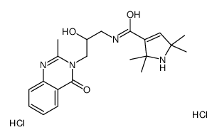 N-[2-hydroxy-3-(2-methyl-4-oxoquinazolin-3-yl)propyl]-2,2,5,5-tetramethyl-1H-pyrrole-3-carboxamide,dihydrochloride Structure