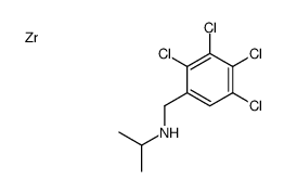 N-[(2,3,4,5-tetrachlorophenyl)methyl]propan-2-amine,zirconium Structure