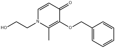 4(1H)-Pyridinone, 1-(2-hydroxyethyl)-2-methyl-3-(phenylmethoxy)- structure