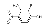 3-amino-2-fluoro-4-nitrophenol Structure