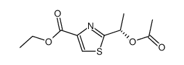 2-[(1S)-1-(acetoxy)ethyl]thiazole-4-carboxylic acid ethyl ester Structure