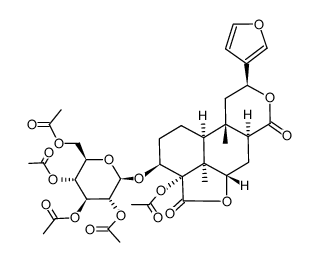 borapetoside A pentaacetate Structure