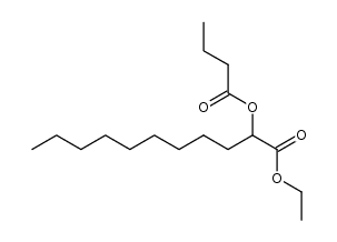 ethyl 2-(butyryloxy)undecanoate结构式