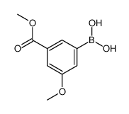 (3-甲氧基-5-(甲氧羰基)苯基)硼酸结构式