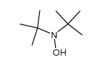 N,N-di-tert-butylhydroxylamine Structure