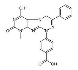 4-(9-methyl-6,8-dioxo-3-phenyl-4H-purino[8,7-c][1,2,4]triazin-1-yl)benzoic acid结构式