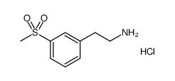 2-(3-(methylsulfonyl)phenyl)ethanamine hydrochloride Structure