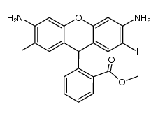 2',7'-diiododihydrorhodamine 123结构式