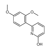 6-(2,4-dimethoxyphenyl)-1H-pyridin-2-one结构式