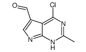 4-chloro-2-methyl-7H-pyrrolo[2,3-d]pyrimidine-5-carbaldehyde picture