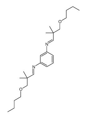 3-butoxy-N-[3-[(3-butoxy-2,2-dimethylpropylidene)amino]phenyl]-2,2-dimethylpropan-1-imine结构式