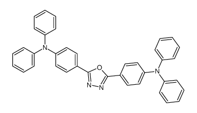 N,N-diphenyl-4-[5-[4-(N-phenylanilino)phenyl]-1,3,4-oxadiazol-2-yl]aniline结构式