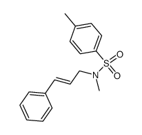 (E)-N-methyl-N-phenylallyl-p-toluensulfonamide Structure