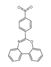 6-(p-nitrophenyl)dibenz[d,f]-1,3-oxazepine结构式