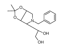 (S)-1-((3ar,4r,6as)-5-苄基-2,2-二甲基四氢-[1,3]二氧代[4,5-c]吡咯-4-基)-1,2-乙二醇结构式