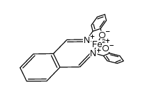 [Fe(2-((1)-2-[2-[(1)-2-aza-2-2-(2-hydroxyphenyl)vinyl]phenyl]-1-azavinyl)phenol(-2H))]结构式