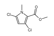 3,5-Dichlor-1-methyl-1H-pyrrol-2-carbonsaeure-methylester Structure