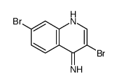 4-Amino-3,7-dibromoquinoline structure