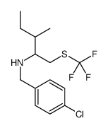 N-(4-Chlorobenzyl)-3-methyl-1-[(trifluoromethyl)sulfanyl]-2-penta namine Structure