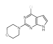 4-(4-chloro-7H-pyrrolo[2,3-d]pyrimidin-2-yl)morpholine picture