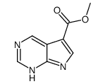 methyl 7H-pyrrolo[2,3-d]pyrimidine-5-carboxylate structure