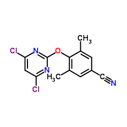 4-[(4,6-Dichloro-2-pyrimidinyl)oxy]-3,5-dimethylbenzonitrile Structure