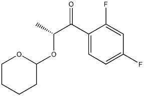 (2R)-2',4'-Difluoro-2-(3,4,5,6-tetrahydro-2H-pyran-2-yloxy)propiophenone Structure