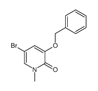 3-benzyloxy-5-bromo-1-methyl-1H-pyridin-2-one structure