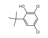 2-tert-butyl-4,6-dichloro-phenol结构式