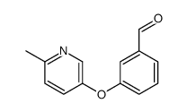 3-(6-methylpyridin-3-yl)oxybenzaldehyde结构式
