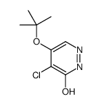 5-chloro-4-[(2-methylpropan-2-yl)oxy]-1H-pyridazin-6-one结构式