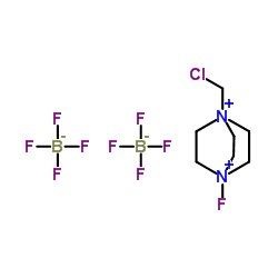 1-氯甲基-4-氟-1,4-二氮杂双环[2.2.2]辛烷二(四氟硼酸)盐结构式