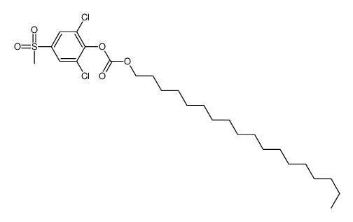 (2,6-dichloro-4-methylsulfonylphenyl) octadecyl carbonate结构式