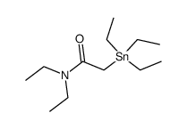 Triaethyl-(N,N-diaethyl-carbamoyl-methyl)-zinn结构式